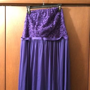 Purple bridesmaids dress